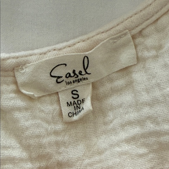 Easel Embroidered Blouse Top Womens Size S - Picture 9 of 12